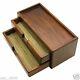 F/s Fountain Pen Case Cargo Storage Pencil Box Magazine Wooden Craft Made In Jp