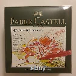 Faber-Castell PITT Artist Pen Brush Studio Box 48 Colours Professional 167148