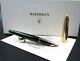 Fountain Pen Waterman Edson Green With Solid Gold Nib 18kt Ef Rare Nos In Box