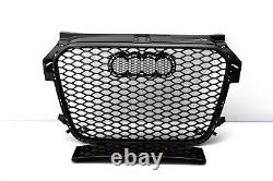 Front Grill Look RS1 Black For Audi A1 8X 2010-14 Honeycomb Grill Cricket