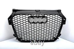 Front Grill Look RS1 Black For Audi A1 8X 2010-14 Honeycomb Grill Grille