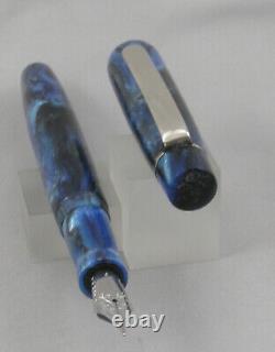 Hardy Penwrights Style 10 DiamondCast Blue Fountain Pen In Box Jowo Fine Nib