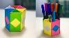 How To Design Pencil Holder Pen Holder Ideas Diy Paper Crafts Pencil Holder Origami Pencil Box