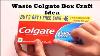 How To Make Pen Pencil Stand With Colgate Box Best Out Of Waste Colgate Box Craft Idea
