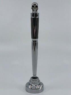 Jac Zagoory Designs THE LEGEND Skull Pen Ball Point Twist With Stand. NEW in Box