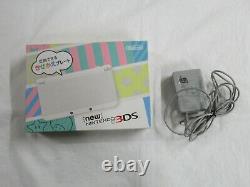 L127 Nintendo new 3DS console White Japan withbox stylus pen game Animal Crossing