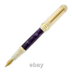 Laban 325 Fountain Pen in Wisteria Purple 1.5mm Stub Nib NEW in Original Box