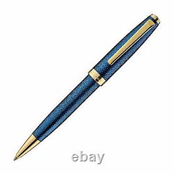Laban 986 Guilloche Ballpoint Pen in Sapphire Blue NEW in Original Box