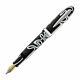 Laban Mento Fountain Pen In White Electric Resin Fine Point- New In Box