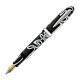 Laban Mento Fountain Pen In White Electric Resin Medium Point New In Box