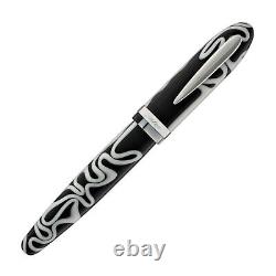 Laban Mento Fountain Pen in White Electric Resin Medium Point NEW in Box