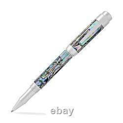 Laban New Abalone with Shiny Chrome Trim Rollerball Pen NEW in box LMP-R101