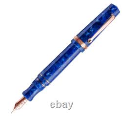 Maiora Aventus Sinis Fountain Pen, Blue & Rosegold, Made in Italy, New in Box