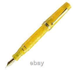 Maiora Aventus Tenerife Fountain Pen, Yellow & Gold, Made in Italy, New in Box