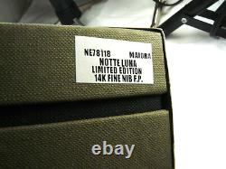 Maiora Notte Luna Numbered Le Fountain Pen 14k Fine Nib New In Box $865 List