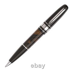 Marlen Class Brown Marble Resin Ballpoint Pen, New In Box, Made In Italy