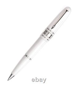 Marlen Class White Resin Lacquer Ballpoint Pen, New In Box, Made In Italy