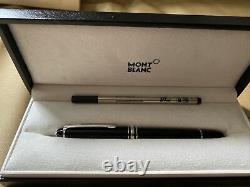 Mont Blanc Meisterstuck Pix Black & Silver Ballpoint Pen NEW In Box