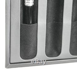 Montblanc 114515 Meisterstuck Gray Sfumato Leather 3 Pen Hard Case New Box Italy