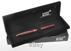 Montblanc 221 stilo vintage burgundy fountain pen M nib mint in box