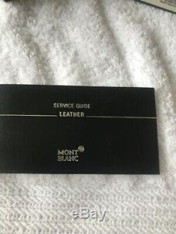 Montblanc Boheme Rouge Pen Pouch Black Leather- New With Box And Engraving Vouc