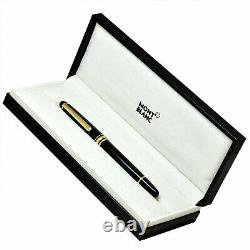 Montblanc Classique Meisterstuck Rollerball Black with Gold Trim 163 12890 with Box