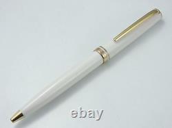 Montblanc Generation Ballpoint Pen White & Gold Trim New In Box 07420