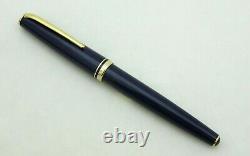 Montblanc Generation Blue Gold-coated Stylo Pen 14 Kt Gold Nib Box & Papers