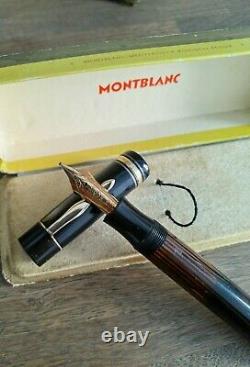 Montblanc L 139 Fountain Pen. Superb. Long Ink Window. Ob Gold Nib. Original Box