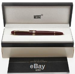 Montblanc Meisterstuck 146 Burgundy red Le Grand fountain pen new in box