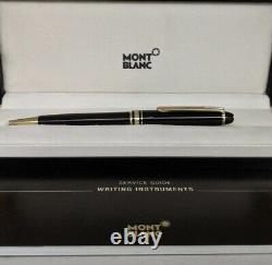 Montblanc Meisterstuck Black Ballpoint Pen Gold Trim in box New Sales