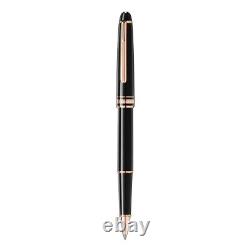 Montblanc Meisterstuck Rollerball Pen Black Gold 163 New In Box Unique Gift