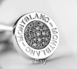 Montblanc Precious Collection Paved Diamonds Cufflinks New Box Germany 38205 Ss