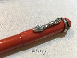 Montblanc Rouge Et Noir Coral Fountain Pen (m) Nib #114725 New In Box