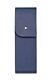 Montblanc Sartorial Blue Leather Hard Shell 2 Pen Pouch Case 115414 New, Box
