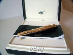 Montblanc Solid Gold Bi Color Fountain Pen Medium Pt 18Kt New In Box 144Sg