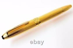 Montblanc Solitaire Fountain Pen Med Pt 146V Vermeil Barley Legrand New In Box