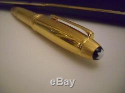 Montblanc Solitaire146V Vermeil Barley Legrand Fountain Pen Med Pt New In Box