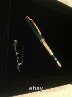 Montblanc Special Edition Fountain Pen Nikolai Malachite 18K M Pt New In Box