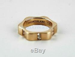 Montblanc Star Rose Gold Diamond Ring 10388052 Size 52, 6 Us New Box Germany