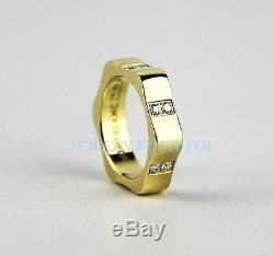 Montblanc Star Yellow Gold Diamond Ring 101043 Size 52, 6 Us New Box Germany