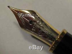 Montblanc Sterling Silver Barley & Gold Fountain Pen X Fine Pt New In Box 144s