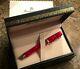 Montegrappa Fountain Pen Sterling Silver 1912 Red, New In Box