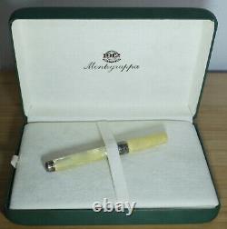 Montegrappa Symphony Parchment Celluloid Fountain Pen 925 Trim 18K Broad Nib Box