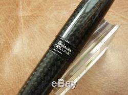 Monteverde Invincia Deluxe Black Carbon Fiber Fountain Pen New In Box MV41295