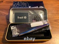 NEW Kaweco Liliput Fountain Pen Fireblue, fine point-tin gift Box