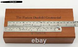 NEW Parker Duofold Centennial Writing Desk Wood Pen Tray / Box / Case for 2 Pens