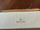 New Rolex Novelty Gold Twisted Ballpoint Pen (blue Ink) With Box Vintage Rare