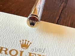 NEW ROLEX Novelty Gold Twisted Ballpoint Pen (Blue Ink) with Box Vintage Rare