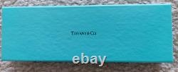 NEW Tiffany & Co. Black T-Clip Ballpoint Brass Pen Lacquer Finish With Gift Box
